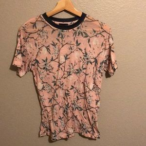 Topshop Pastel Pink Floral Tee